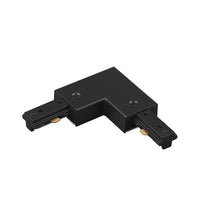 H Track Left L Connector in Black