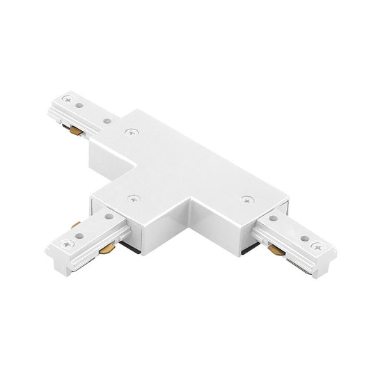 H Track T Connector in White