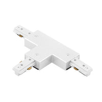 H Track T Connector in White