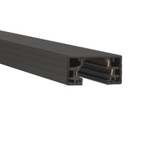 H Track 4FT Single Circuit 120V with 2 Endcaps in Black