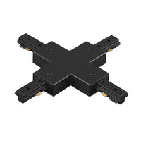 H Track X Connector in Black