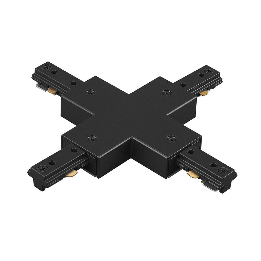 J Track X Connector in Black