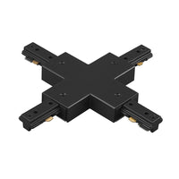 J Track X Connector in Black