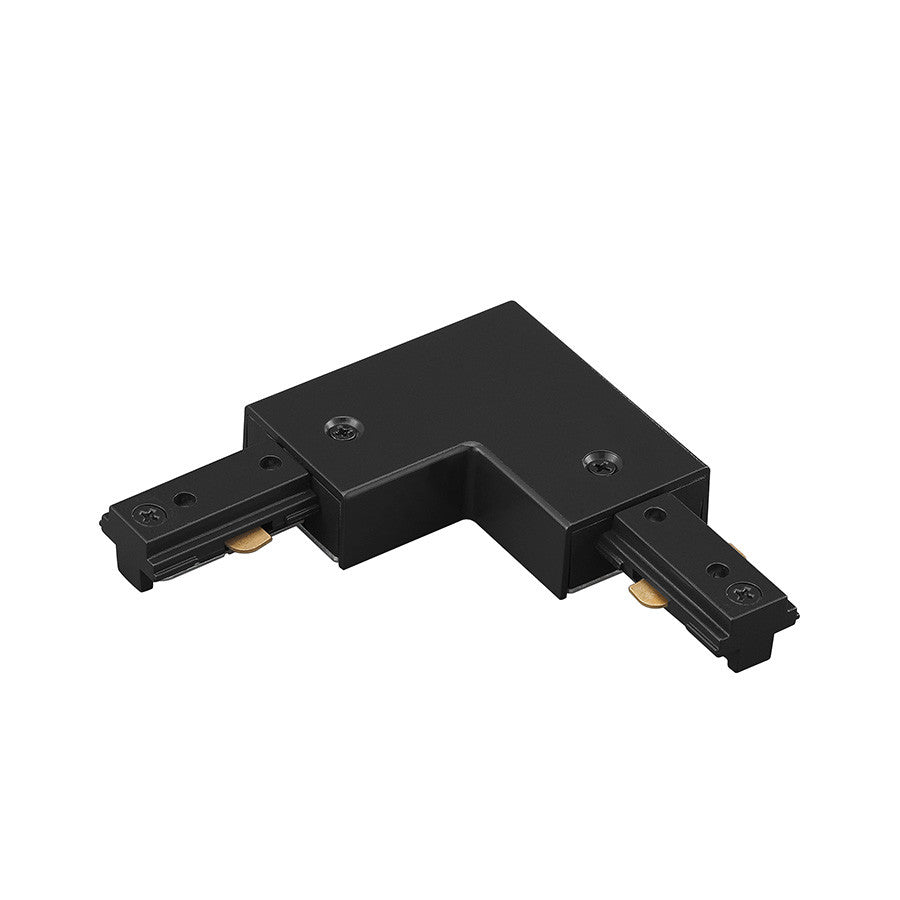 L Track Left L Connector in Black