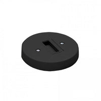 L Track Round Monopoint Canopy in Black