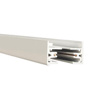 L Track 8FT Single Circuit 120V with 2 Endcaps in White