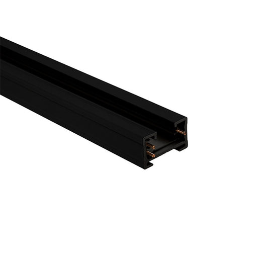J Track 8FT 2-Circuit 120V with 2 End Caps in Black