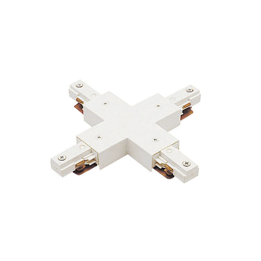 J Track 2-Circuit X Connector in White