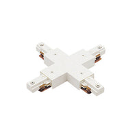 J Track 2-Circuit X Connector in White