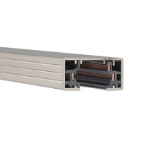 H Track 2FT Single Circuit 120V with 2 Endcaps in Brushed Nickel