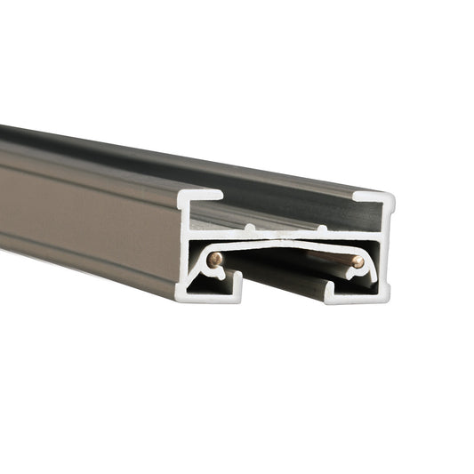 J Track 2FT Single Circuit 120V with 2 Endcaps in Brushed Nickel