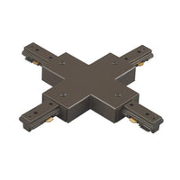 H Track X Connector in Dark Bronze