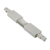 H Track Flexible Track Connector in Brushed Nickel