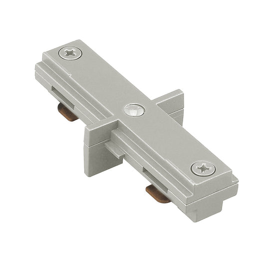 H Track Dead End I Connector in Brushed Nickel