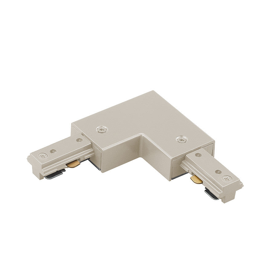 H Track Right L Connector in Brushed Nickel