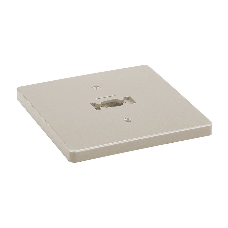 H Track Square Monopoint Canopy in Brushed Nickel