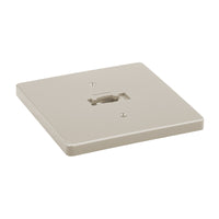 H Track Square Monopoint Canopy in Brushed Nickel