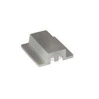 J Track Floating Canopy Connector in Brushed Nickel