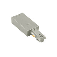 J Track Live End Connector in Brushed Nickel