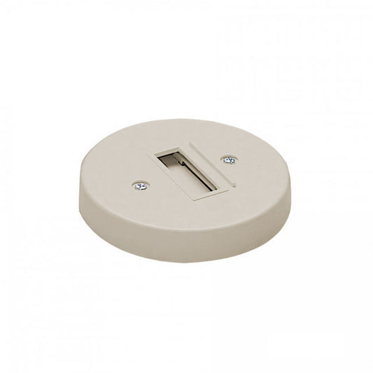 L Track Round Monopoint Canopy in Brushed Nickel