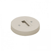 L Track Round Monopoint Canopy in Brushed Nickel