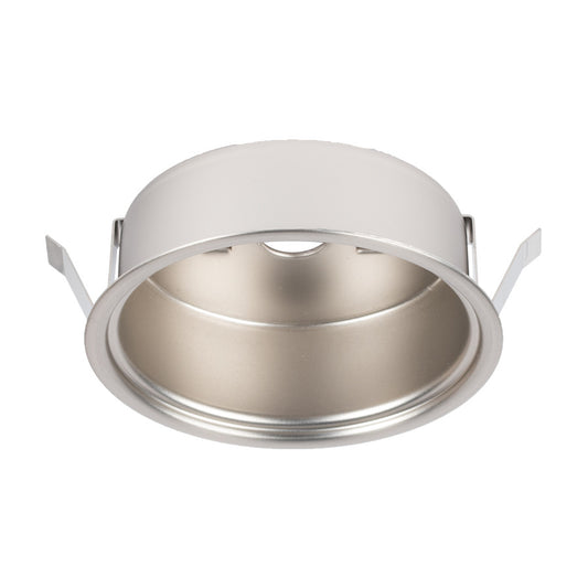 LED Button Light Retrofit Housing in Brushed Nickel
