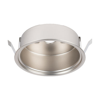 LED Button Light Retrofit Housing in Brushed Nickel