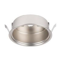 LED Button Light Retrofit Housing in Brushed Nickel