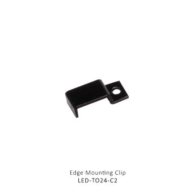 Edge mount clip with secure on one edge (10 qty)