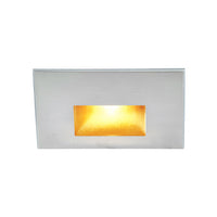 LEDme Horizontal Amber Step and Wall Light in Stainless Steel