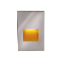 LEDme Vertical Amber Step and Wall Light in Stainless Steel