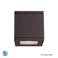 RUBIX Double LED Outdoor Wall Sconce Light 3000K in Bronze