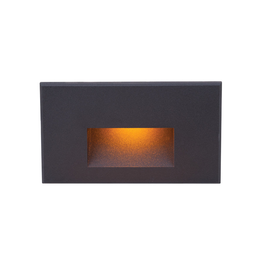 LEDme Horizontal Amber Step and Wall Light in Black
