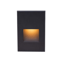 LEDme Vertical Amber Step and Wall Light in Black