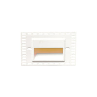 LEDme Horizontal Amber Trimless Step and Wall Light in White