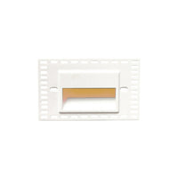 LEDme Horizontal Amber Trimless Step and Wall Light in White
