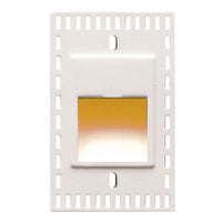 LEDme Vertical Amber Trimless Step and Wall Light in White