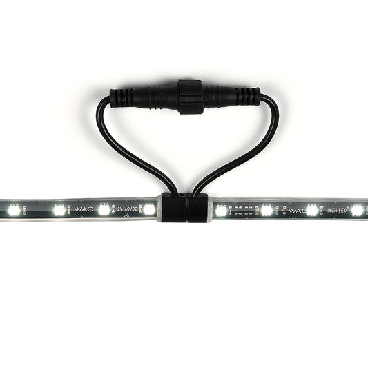 1ft LED 12V InvisiLED® Outdoor Tape Light 2700K Warm White in Black