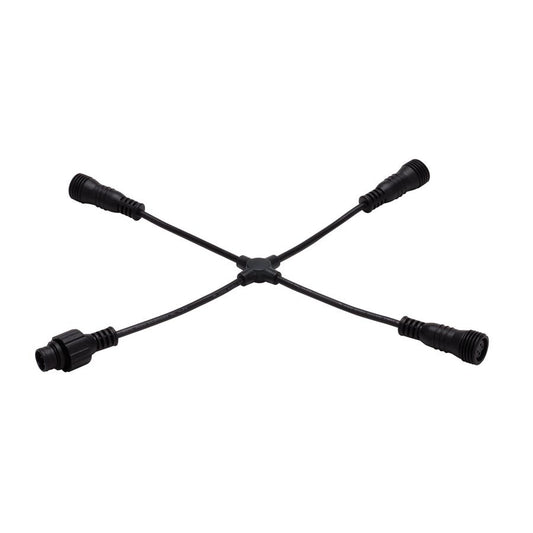 4-Way X Connector for Landscape Lighting Tape Light