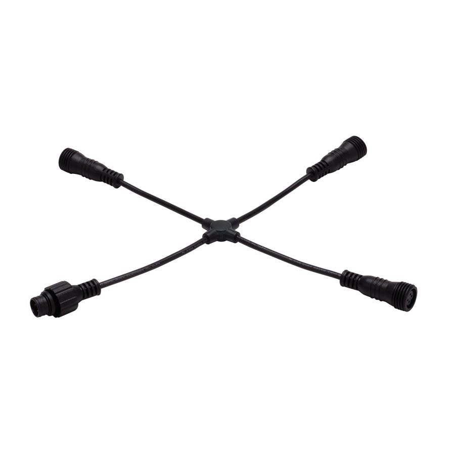 4-Way X Connector for Landscape Lighting Tape Light