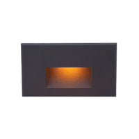 LEDme Horizontal Amber Step and Wall Light 277V in Black