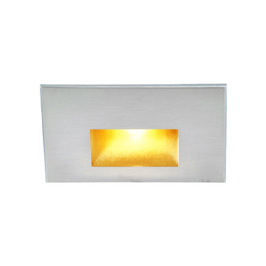 LEDme Horizontal Amber Step and Wall Light 277V in Stainless Steel