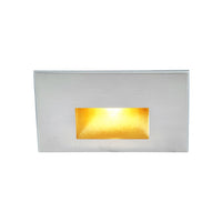 LEDme Horizontal Amber Step and Wall Light 277V in Stainless Steel