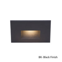 LEDme Horizontal Step and Wall Light 120V Red in Black