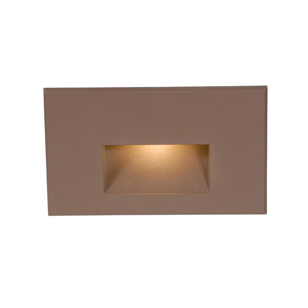 LEDme Horizontal Step and Wall Light 120V Red in Bronze