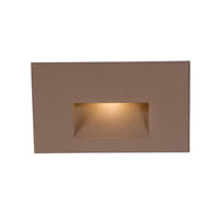 LEDme Horizontal Step and Wall Light 120V Red in Bronze