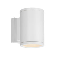 TUBE Double LED Outdoor Wall Sconce Light 3000K in White