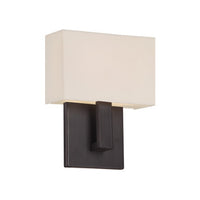 MANHATTAN 7in. LED Wall Sconce 2700K in Brushed Bronze