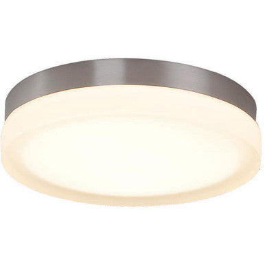 Slice 9in. LED Flush Mount Light 2700K in Brushed Nickel