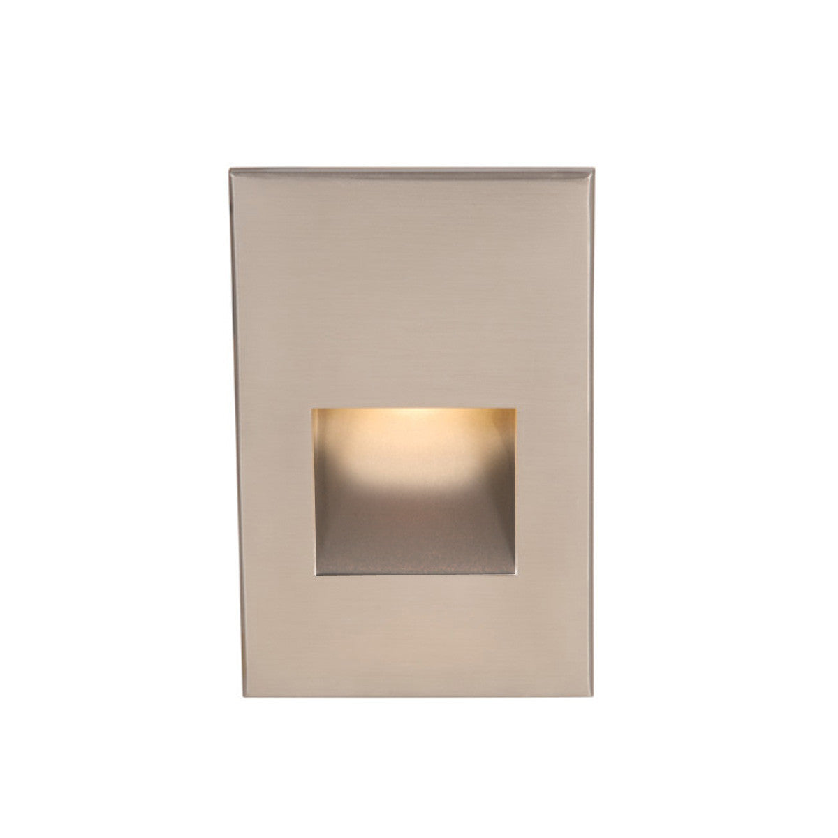 LEDme Vertical Step and Wall Light 277V Red in Brushed Nickel